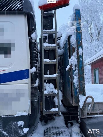 System med krogarm Volvo FM500 snow plough equipped tridem hook truck