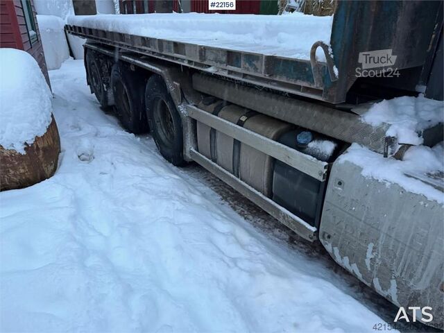 System med krogarm Volvo FM500 snow plough equipped tridem hook truck