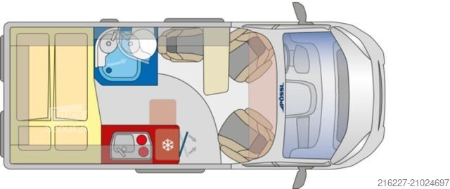 Camping-car PÖSSL Summit SHINE 540 AUFSTELLDACH+4 SITZPLÄTZE