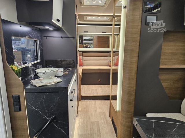 Semi-integrated camper BENIMAR Mileo M282 NEUHEIT / RUNDSITZGRUPPE HECK