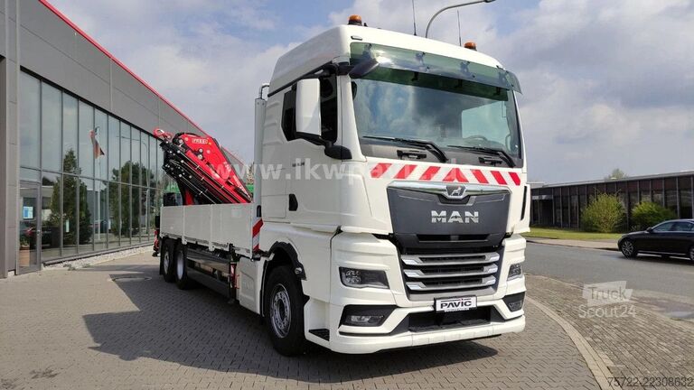 Nosturiauto MAN TGX 26.540 6x2-4 LL Containerpritsche/Fassi 545