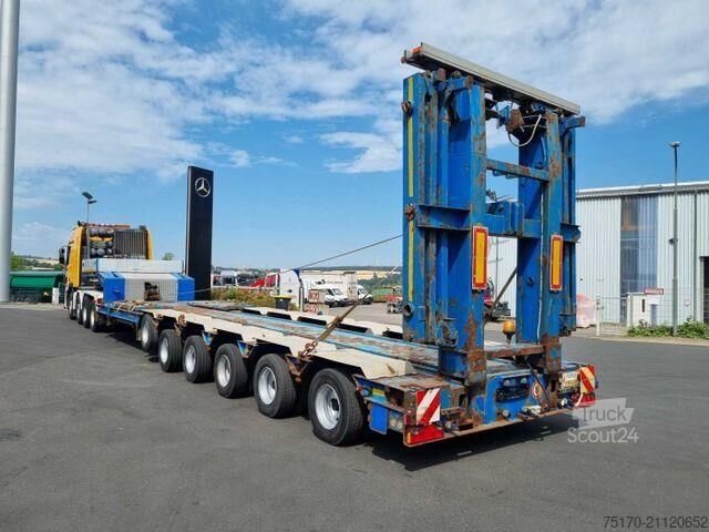 Goldhofer STZ-H6-57/80A τηλεσκοπικό χαμηλόφορτο ρυμουλκούμενο για μεταφορά βαγονιών Goldhofer STZ-H6-57/80A Teleskop-Tieflader Waggontransport