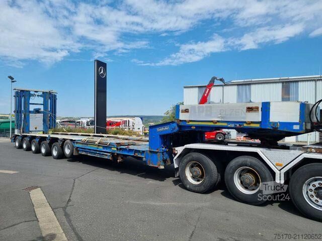 Goldhofer STZ-H6-57/80A τηλεσκοπικό χαμηλόφορτο ρυμουλκούμενο για μεταφορά βαγονιών Goldhofer STZ-H6-57/80A Teleskop-Tieflader Waggontransport