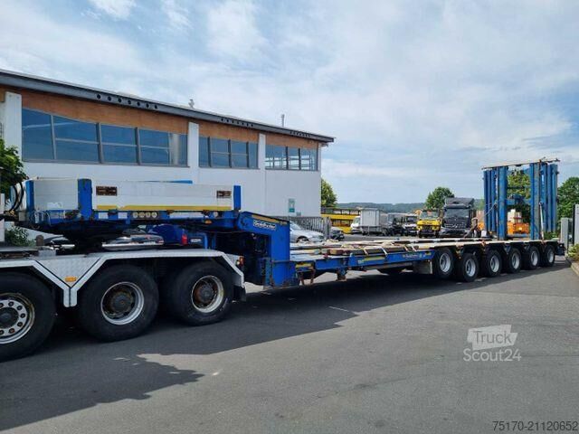 Goldhofer STZ-H6-57/80A τηλεσκοπικό χαμηλόφορτο ρυμουλκούμενο για μεταφορά βαγονιών Goldhofer STZ-H6-57/80A Teleskop-Tieflader Waggontransport