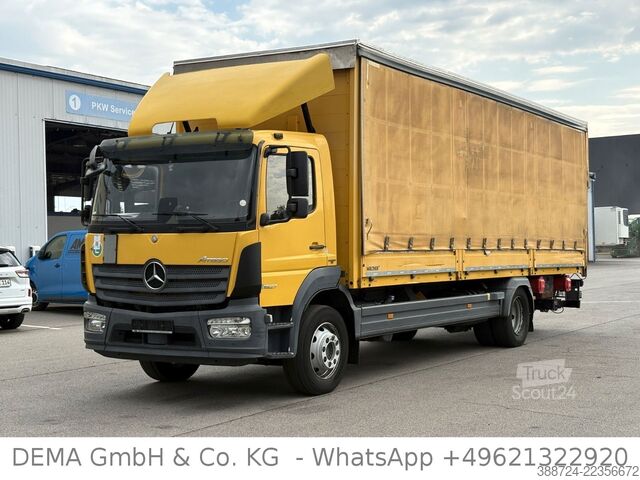 Tovorno vozilo s ravno platformo in ponjavo MERCEDES-BENZ Atego 1527*E6a*LBW*Klima*TÜV*AHK*Bordwände