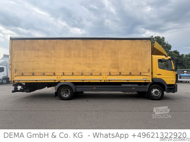 Tovorno vozilo s ravno platformo in ponjavo MERCEDES-BENZ Atego 1527*E6a*LBW*Klima*TÜV*AHK*Bordwände