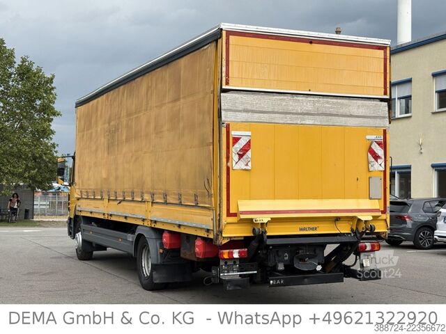 Tovorno vozilo s ravno platformo in ponjavo MERCEDES-BENZ Atego 1527*E6a*LBW*Klima*TÜV*AHK*Bordwände