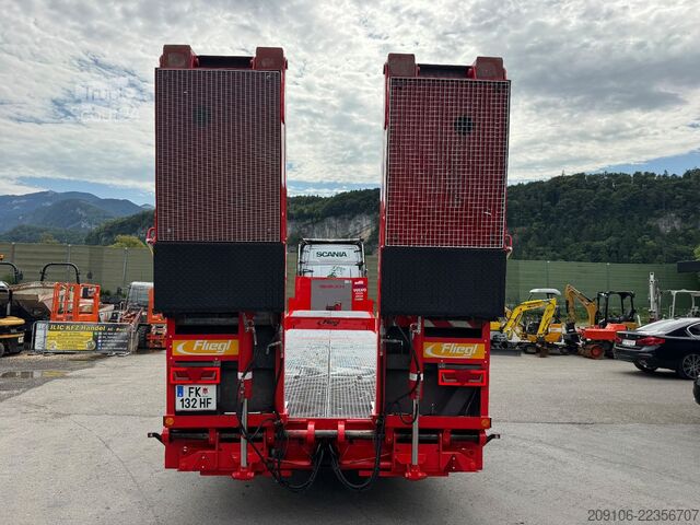 Polpriklopnik z nizko nakladalno ploščadjo FLIEGL SDS 410 T Lift Achse Hebebett Seilwinde