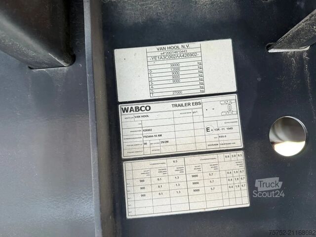 Transporte refrigerado/congelado Van Hool Moeyerson Side doors/Seitenturen Carrier Vector...