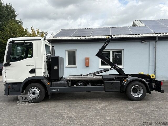 Αυτοκίνητο συλλογής απορριμμάτων Telehoist με ανυψωτικό βραχίονα man TGL 8.160 BL City Abollkipper Schaltgetriebe