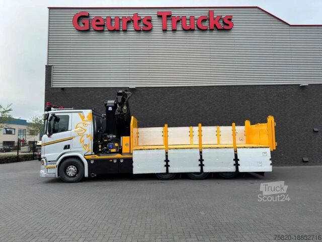 Kipper mit Kran Scania R530 V8 NGS 8X4 TRIDEM MET HYVA 2Z KIPPER + HMF...