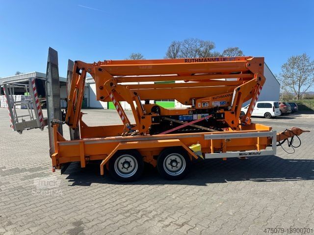 LKW mit Hubarbeitsbühne MERCEDES-BENZ Rutmann SA 26 / Raupenbühne / Funk