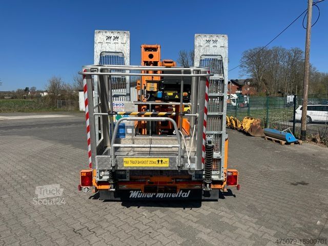 LKW mit Hubarbeitsbühne MERCEDES-BENZ Rutmann SA 26 / Raupenbühne / Funk