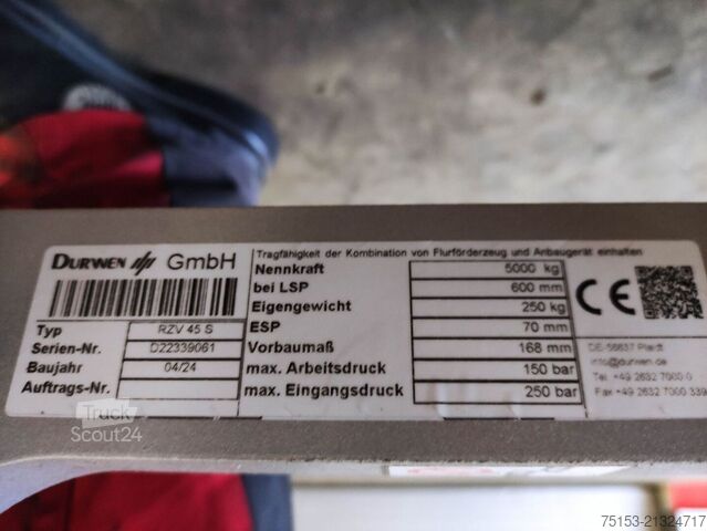 Pozicioneri viljuški Durwen RZV45S-1350 (NEU)