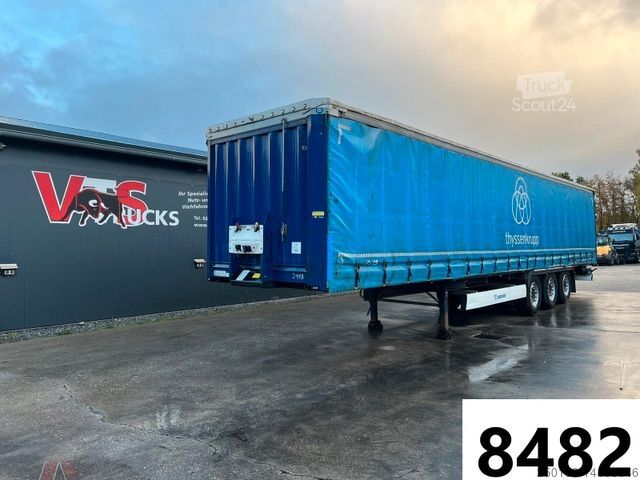 Відкритий напівпричіп з тентом KRONE SD Pritsche + Plane Auflieger Edscha,Liftachse