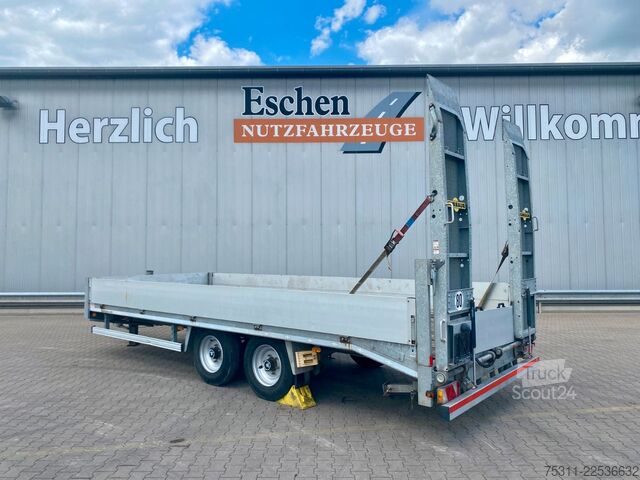 Tieflader Anhänger HUMBAUR Anhänger Tieflader|Chassis verzinkt*Rampen*Blatt