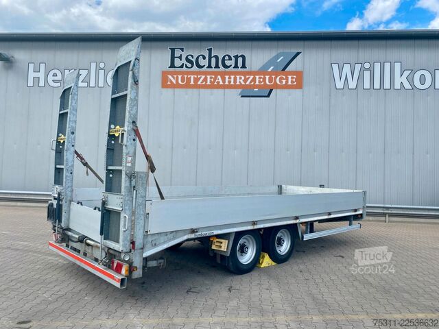 Tieflader Anhänger HUMBAUR Anhänger Tieflader|Chassis verzinkt*Rampen*Blatt