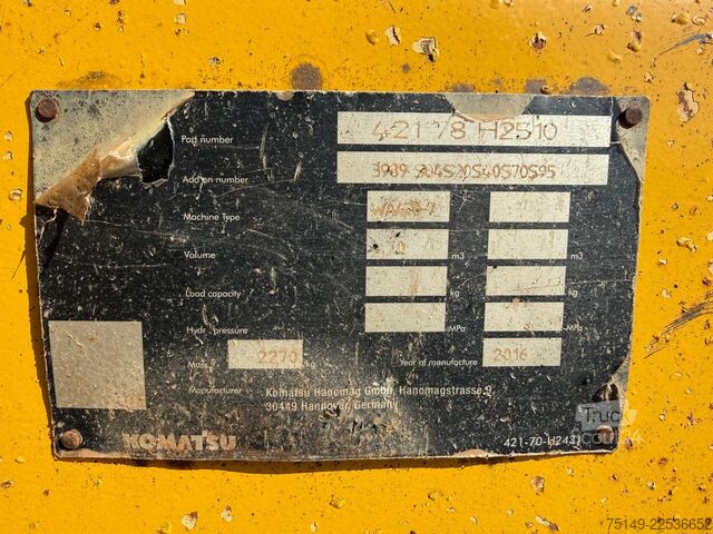 Radlader KOMATSU WA 470-7, Schaufel 4,7m³, ZSA, Klima, Kamera