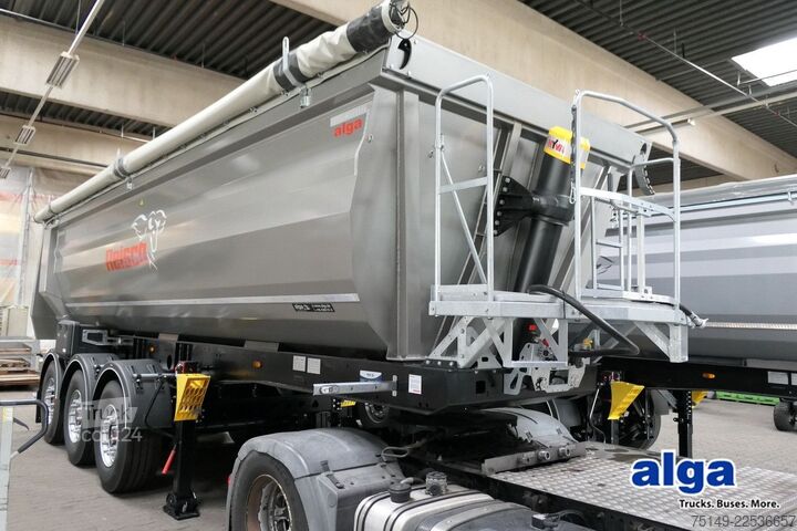 Kipper Auflieger REISCH RHKS-SR, Stahl, 28m³, SAF, Luft-Lift, Rollplane