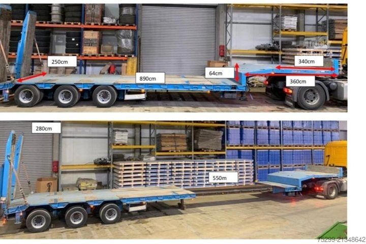 Semiremorcă cu platformă joasă Goldhofer STZ-L3-36 80 / Swiss-Vehicle