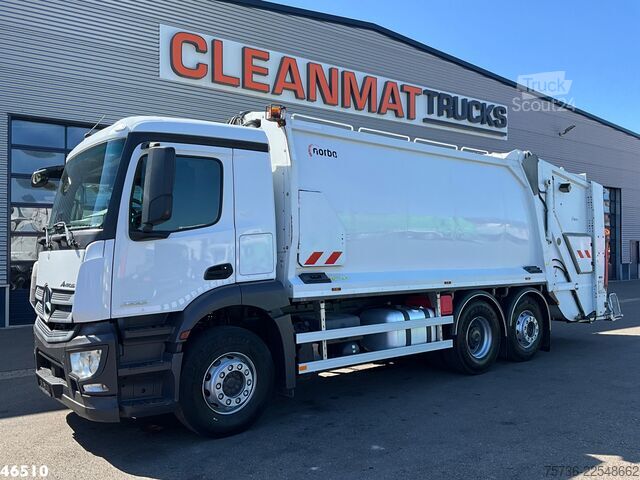 Vuilniswagen Mercedes-Benz Antos 2533 Euro 6 Norba 22m³ 2 compartimenten J...