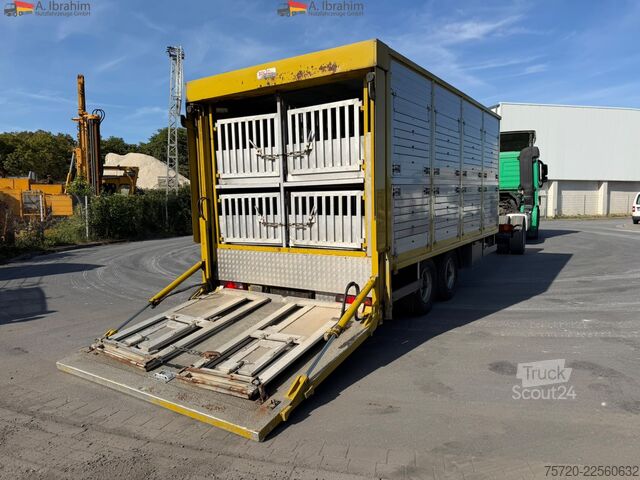 Állatszállító pótkocsi Krukenmeier FG80P SDAH Viehtransporter Trommelbremse