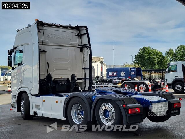Standaard trekker Scania R580 P 6X2 Full-Air Retarder Lift-Axle Leder AC...