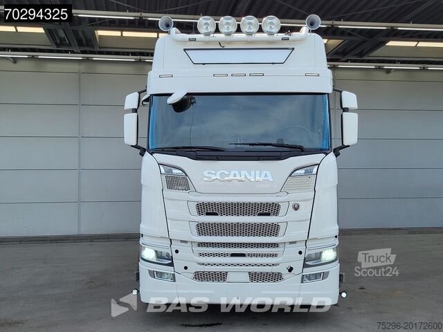 Standaard trekker Scania R580 P 6X2 Full-Air Retarder Lift-Axle Leder AC...