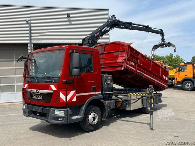 Anpassad skåpbil MAN TG-L 8.190.4x2 BL 2-Achs Kipper Kran Hiab 078+Gr