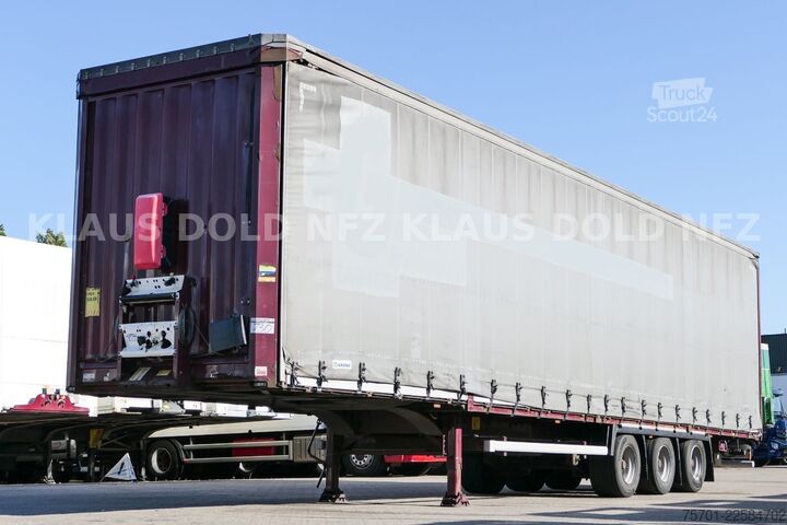 Brandalı açık yarı römork KRONE SD Pritsche Plane XL MegaLiner Edscha Bordwände
