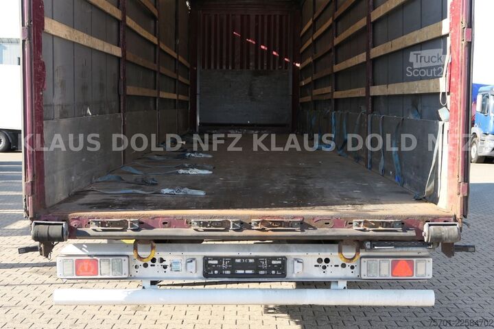 Brandalı açık yarı römork KRONE SD Pritsche Plane XL MegaLiner Edscha Bordwände