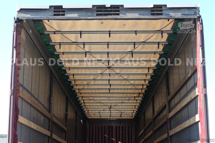 Brandalı açık yarı römork KRONE SD Pritsche Plane XL MegaLiner Edscha Bordwände