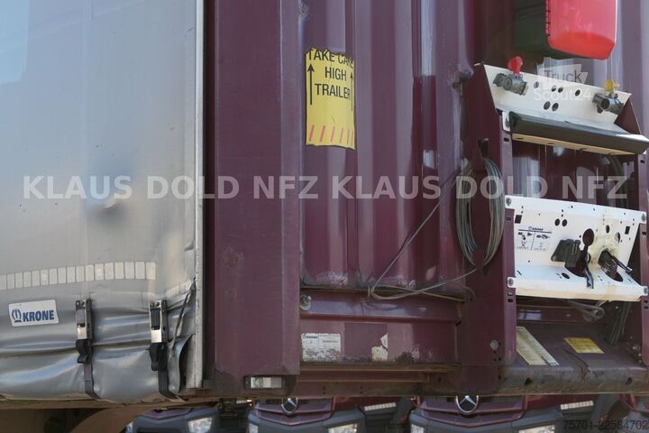 Brandalı açık yarı römork KRONE SD Pritsche Plane XL MegaLiner Edscha Bordwände