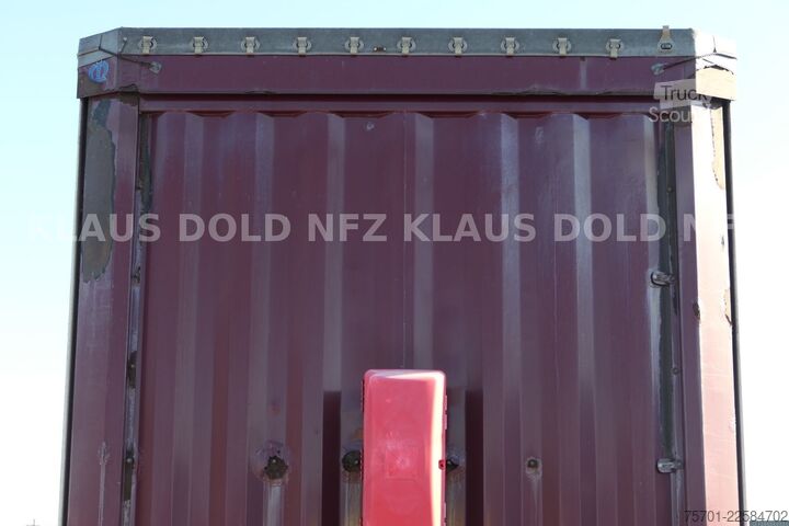 Brandalı açık yarı römork KRONE SD Pritsche Plane XL MegaLiner Edscha Bordwände