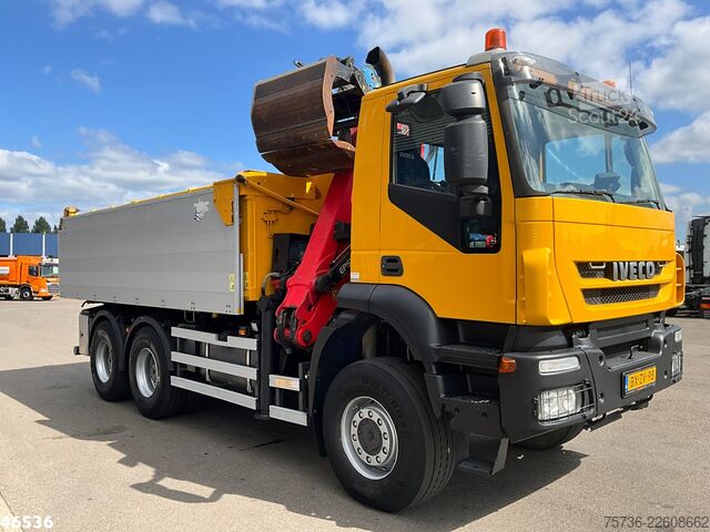 Самосвал с краном Iveco Trakker AD380T41W 6x6 Palfinger 15 Tonmeter Z-k...