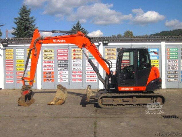 Excavadora sobre orugas Kubota KX080-4a