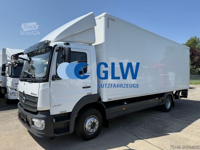 Camión caja MERCEDES-BENZ ATEGO 1224 / 1227 L Koffer 7,30 m LBW BÄR 1,5 T