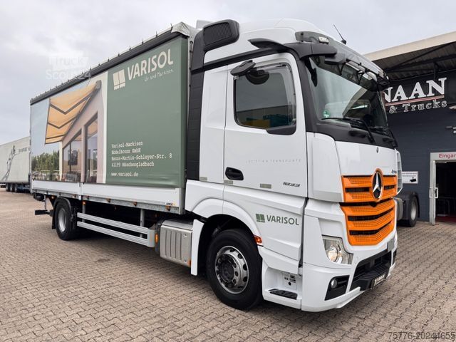 Camion plateau avec bâche MERCEDES-BENZ 1833 Actros 5   StreamSPace LBW