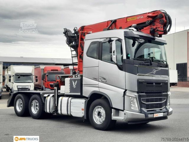 Autocamion pentru transport bușteni VOLVO FH 500 6X4 Langholz Epsilon+Greifer Retarder VDS