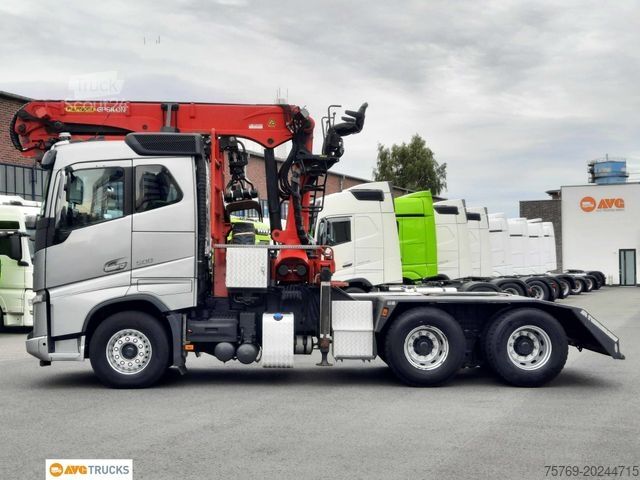 Autocamion pentru transport bușteni VOLVO FH 500 6X4 Langholz Epsilon+Greifer Retarder VDS