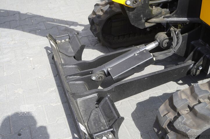 Minigravemaskine på bælter - 7 stk. JCB 16 C-1 mini crawler excavator / joystick