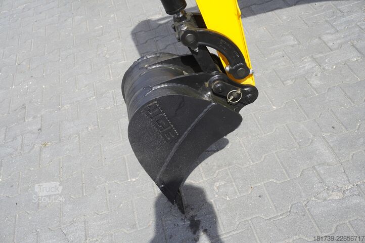 Minigravemaskine på bælter - 7 stk. JCB 16 C-1 mini crawler excavator / joystick