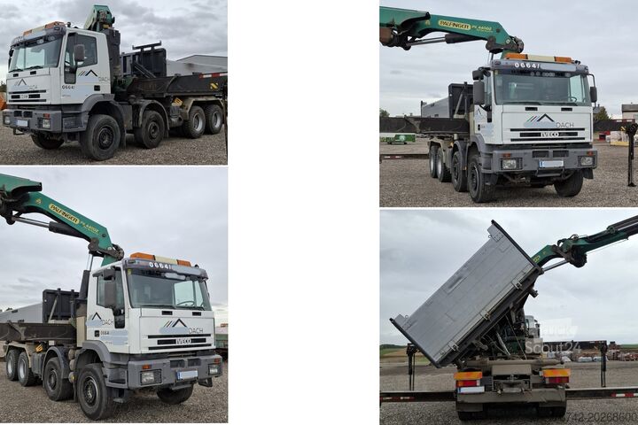 Żuraw samojezdny Iveco 480 Eurotrakker 8x4/TÜV/Palfinger PK 44002 G/MEILLER