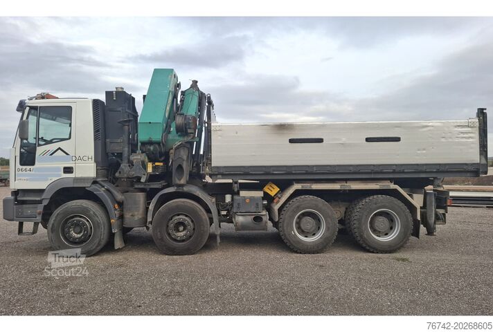 Wywrotka trójstronna Iveco 480 Eurotrakker 8x4/TÜV/Palfinger PK 44002 G/MEILLER