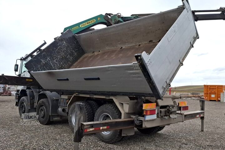 Wywrotka trójstronna Iveco 480 Eurotrakker 8x4/TÜV/Palfinger PK 44002 G/MEILLER