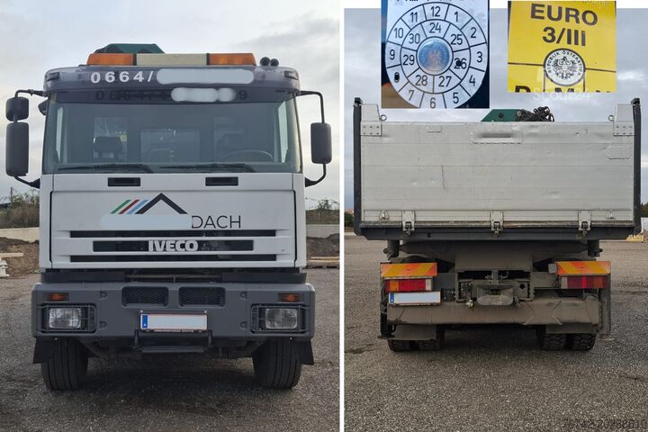 شاحنة قلاب Iveco 480 Eurotrakker 8x4/TÜV/Palfinger PK 44002 G/MEILLER