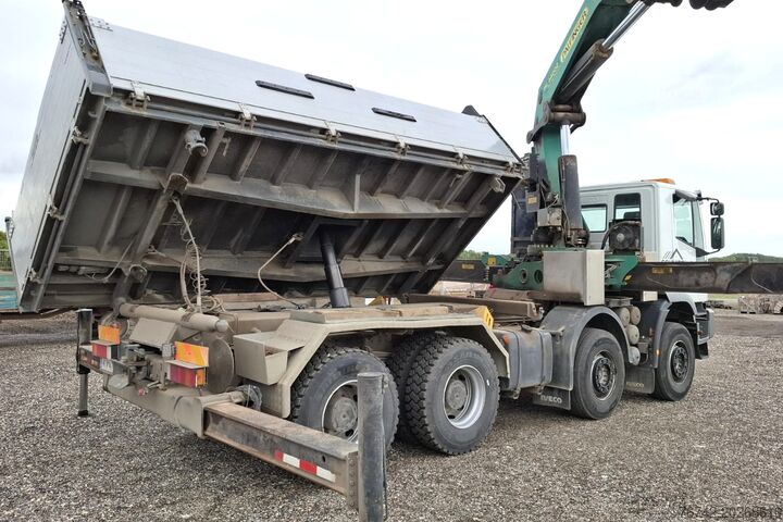 شاحنة قلاب Iveco 480 Eurotrakker 8x4/TÜV/Palfinger PK 44002 G/MEILLER