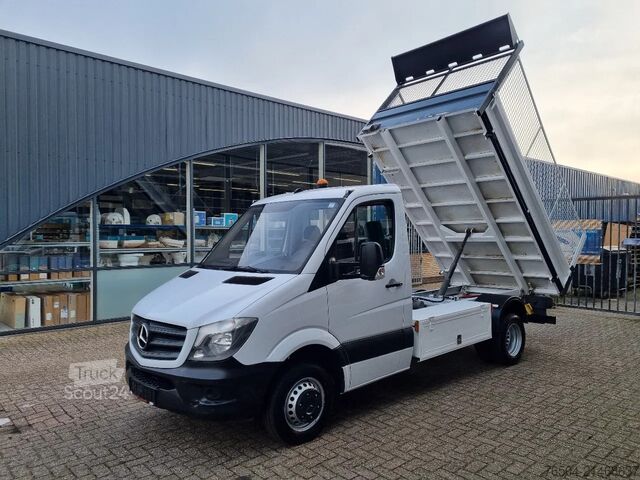 Kipper Mercedes-Benz Sprinter 513 CDI Kipper staal GVW 3500kg Trekg...