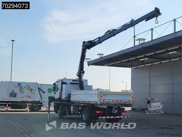 Benne à 3 côtés Renault C 430 4X2 NEW! HIAB X-Hiduo 138 Crane 6m3 Daute...
