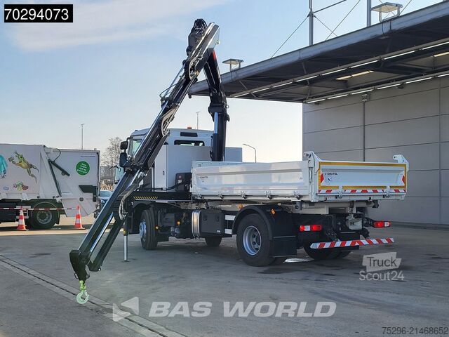 Benne à 3 côtés Renault C 430 4X2 NEW! HIAB X-Hiduo 138 Crane 6m3 Daute...